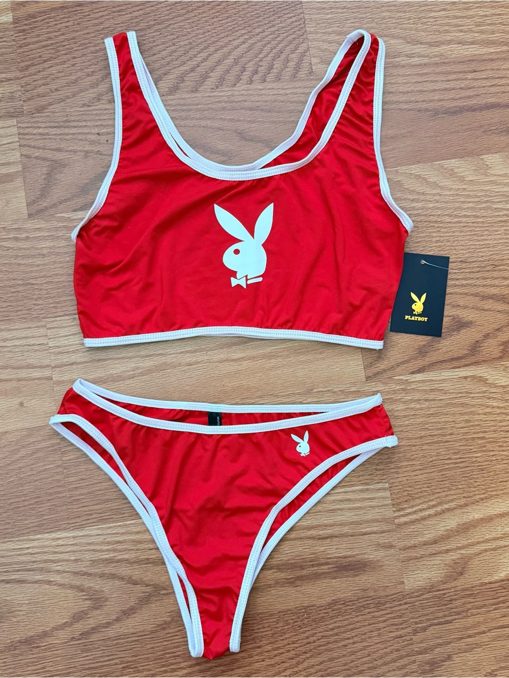 Playboy two piece bra & panties lounge set